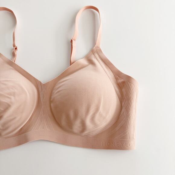 [Honeylove] Nude Wireless Silhouette Bra Slimming Smoothing Everyday Sz Medium M - Picture 8 of 10